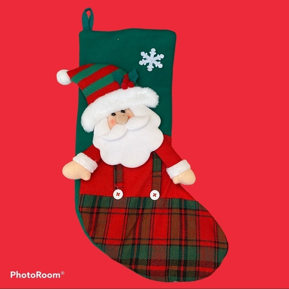 Christmas Santa Chimney Hanging Stocking Large